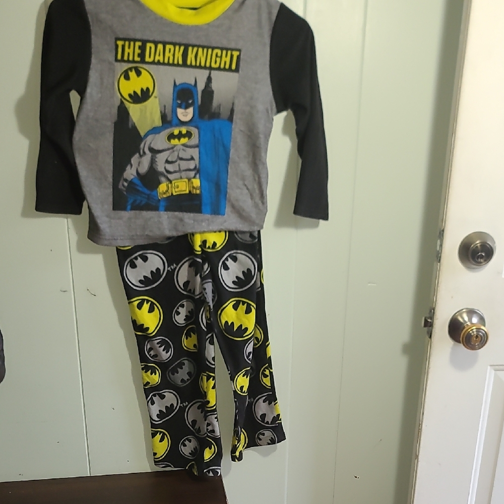 Batman Kids Pajamas - Black and Yellow